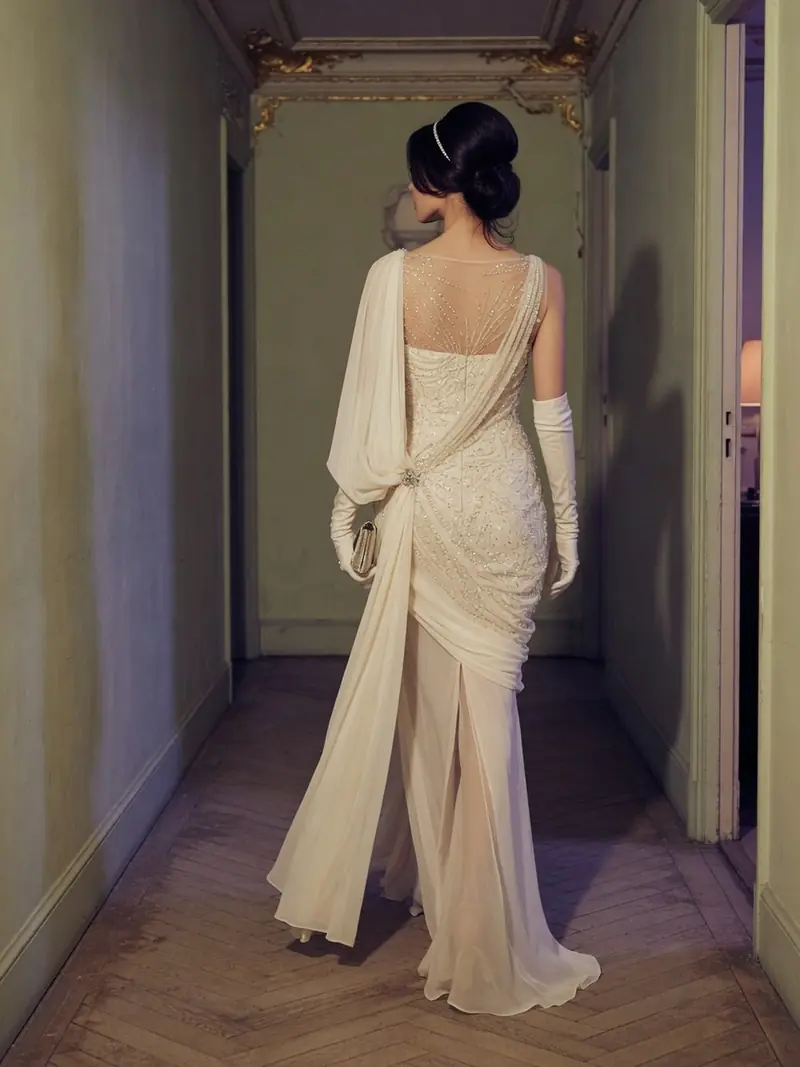 Jean Louis a inventé le naked dress dès 1962, avant les tapis rouges : look 3