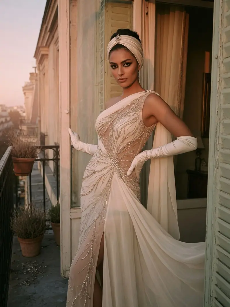 Jean Louis a inventé le naked dress dès 1962, avant les tapis rouges : look 9