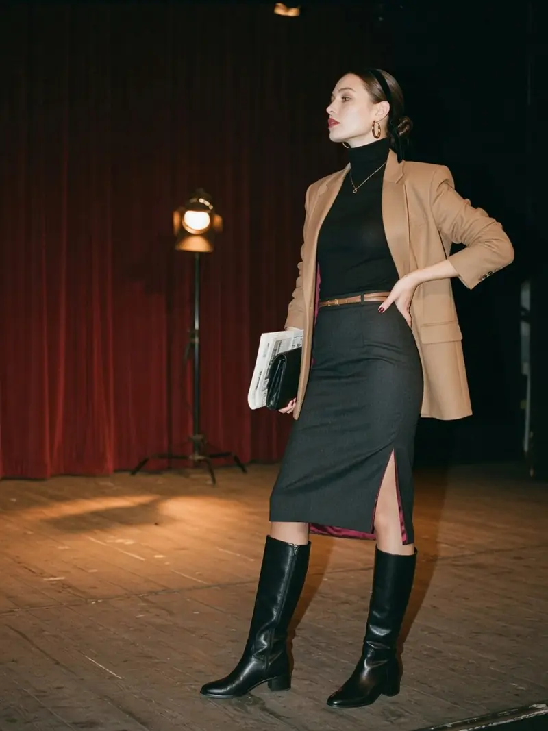 Jupe crayon : comment la porter vraiment, du métro au bureau : look 7
