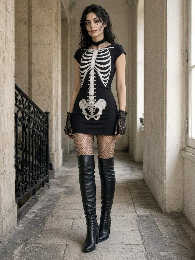 Illustration, mannequin fictif : la tenue complète
