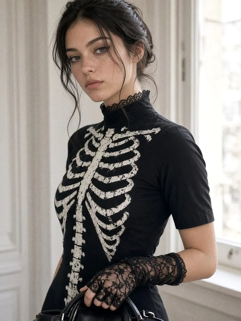 Illustration, mannequin fictif : le détail de la matière