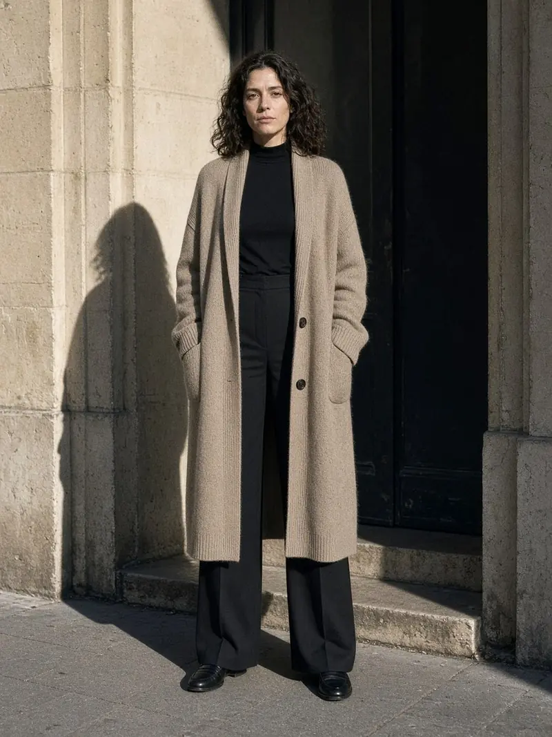 Illustration, mannequin fictif : la tenue complète