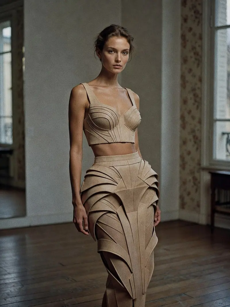 Ce que la robe Mondrian d'Yves Saint Laurent et l'Armadillo de McQueen disent : look 10