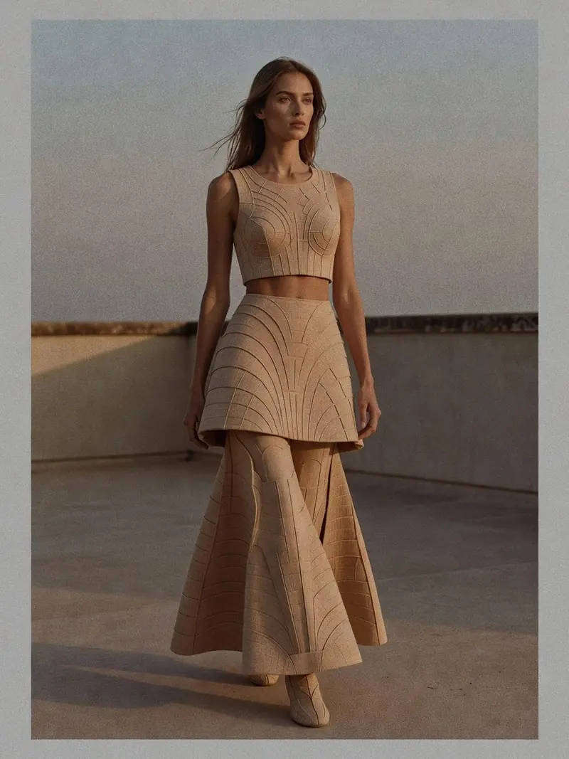 Ce que la robe Mondrian d'Yves Saint Laurent et l'Armadillo de McQueen disent : look 16