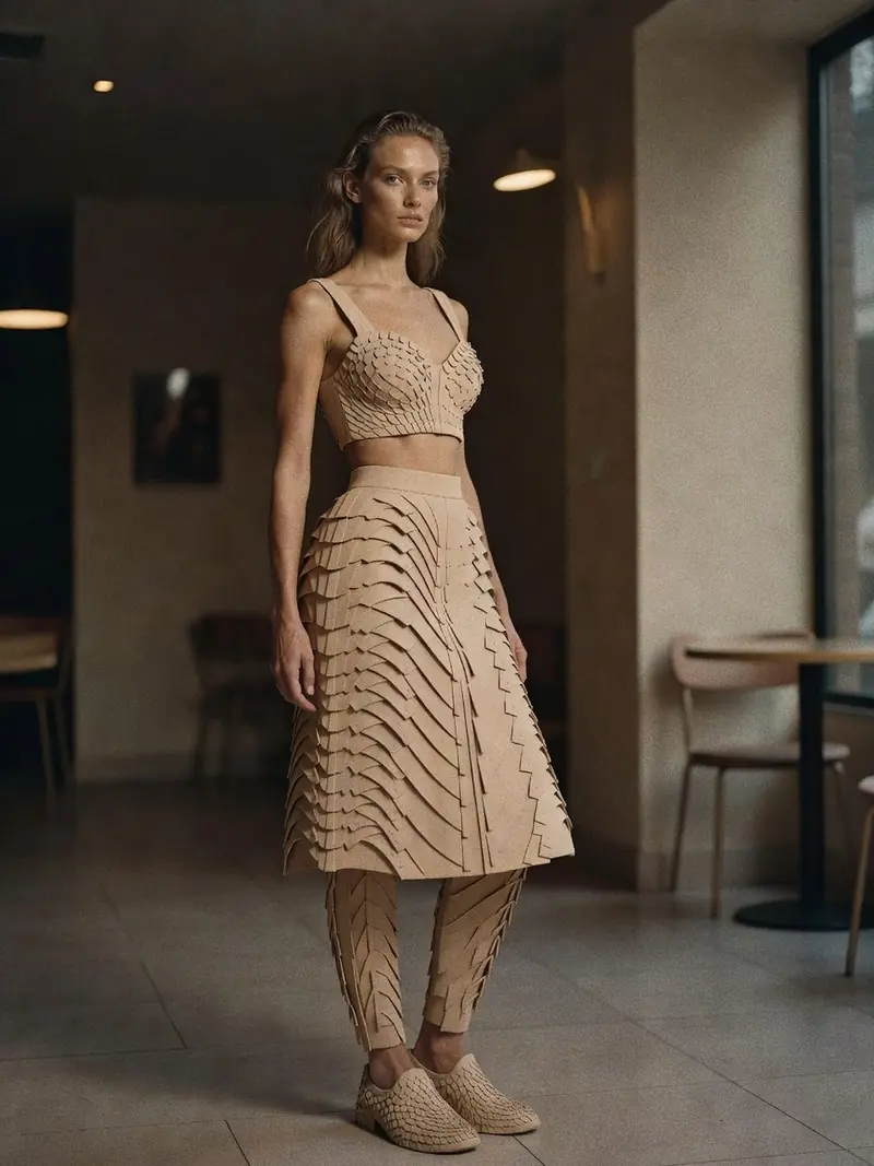 Ce que la robe Mondrian d'Yves Saint Laurent et l'Armadillo de McQueen disent : look 18