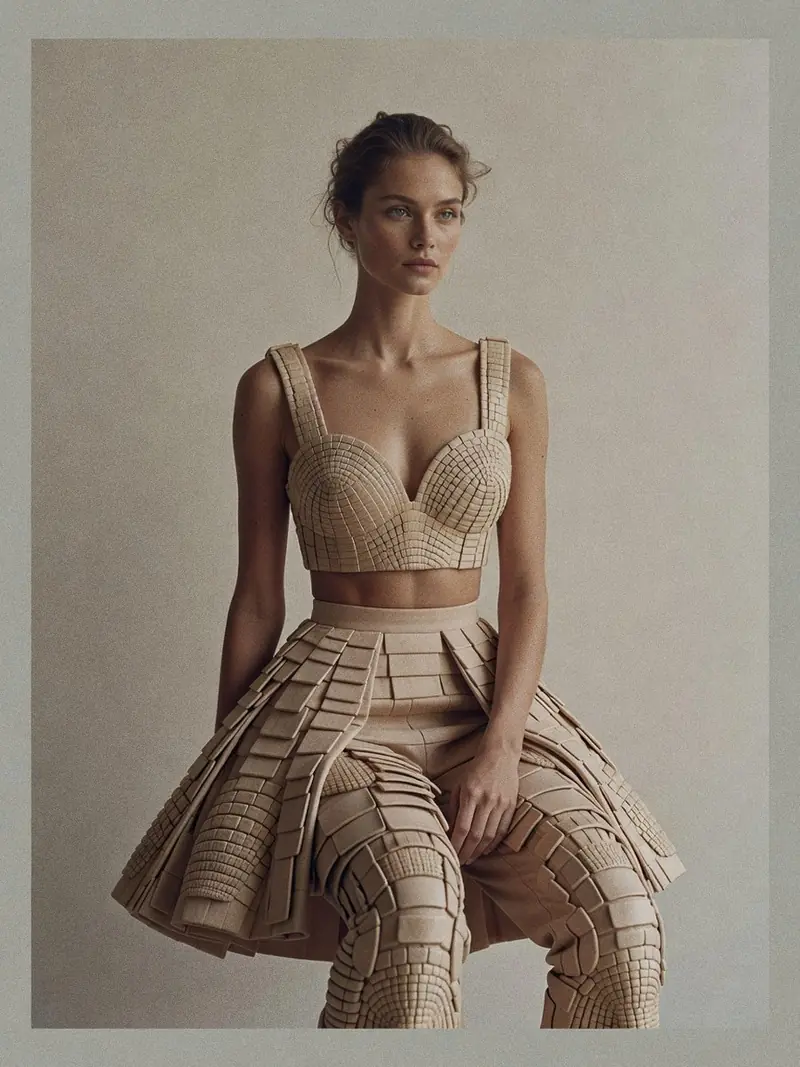 Ce que la robe Mondrian d'Yves Saint Laurent et l'Armadillo de McQueen disent : look 5