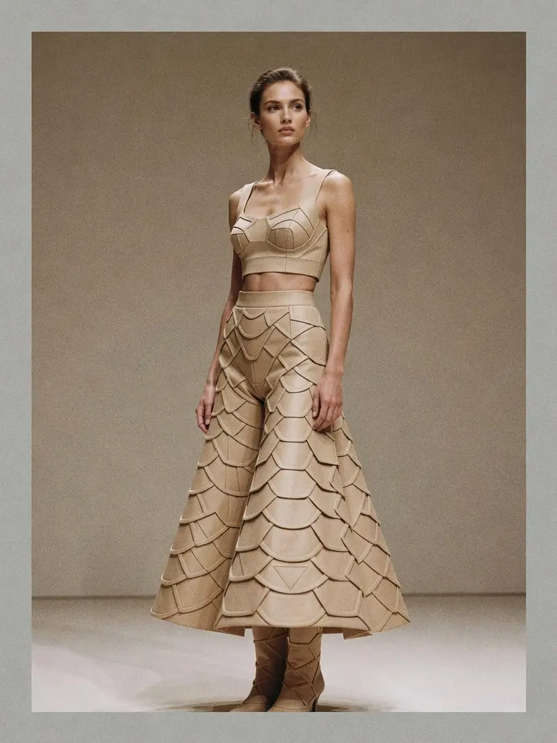 Ce que la robe Mondrian d'Yves Saint Laurent et l'Armadillo de McQueen disent : look 7