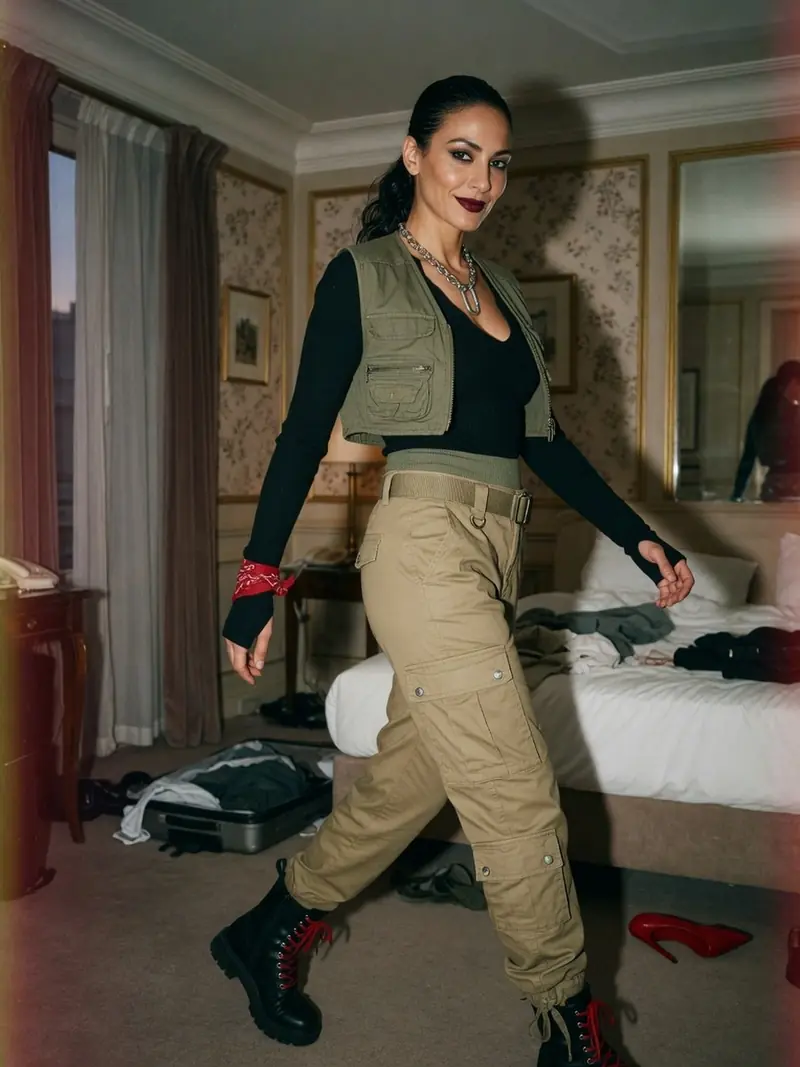 Pantalon cargo femme : pourquoi il se porte mieux qu'en 2000 : look 14