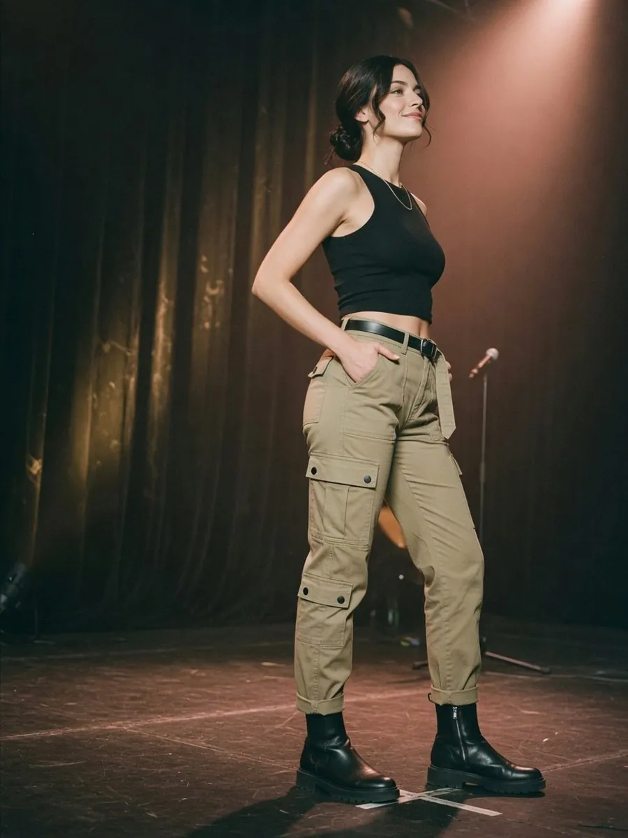 Pantalon cargo femme : pourquoi il se porte mieux qu'en 2000 : look 19