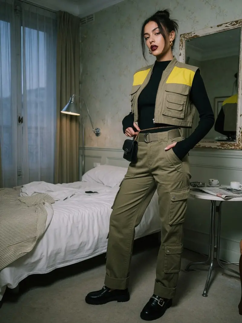 Pantalon cargo femme : pourquoi il se porte mieux qu'en 2000 : look 2