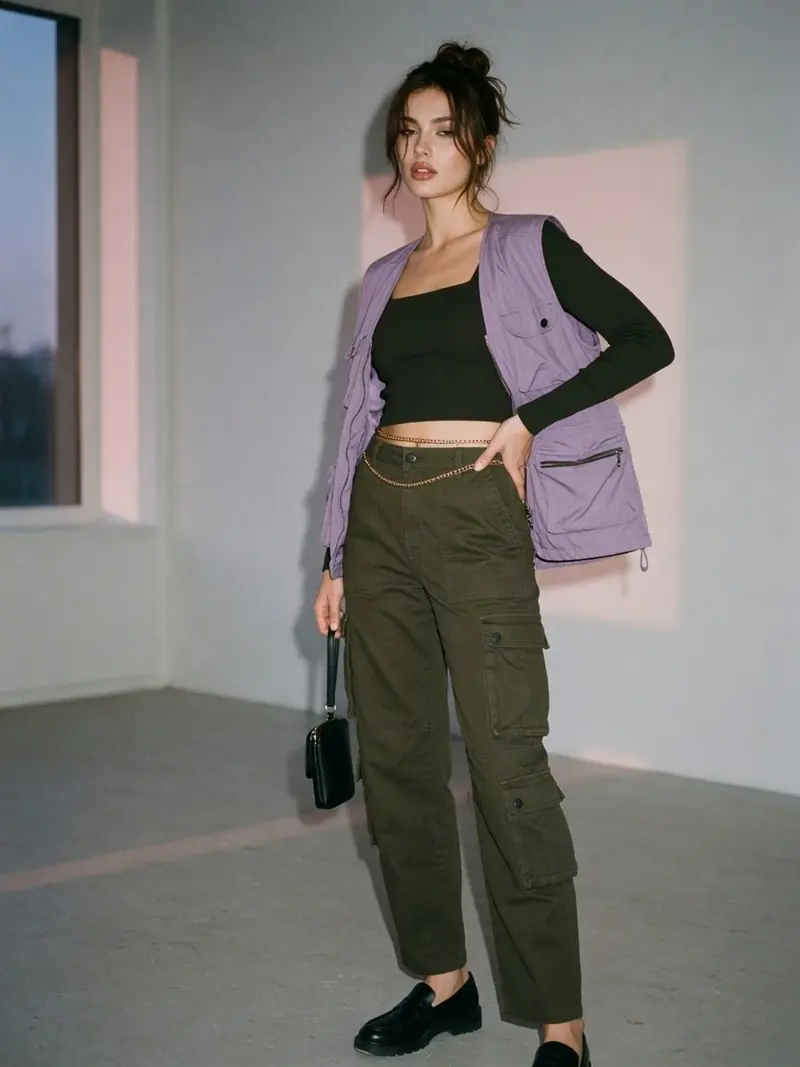 Pantalon cargo femme : pourquoi il se porte mieux qu'en 2000 : look 20
