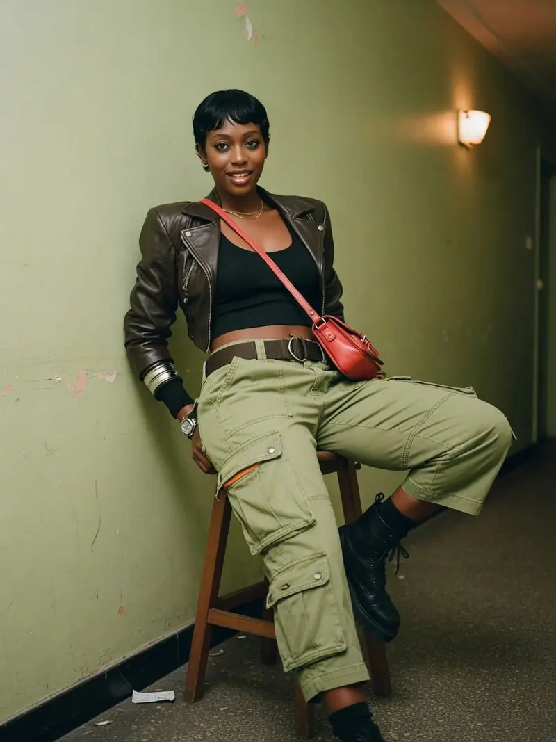 Pantalon cargo femme : pourquoi il se porte mieux qu'en 2000 : look 5