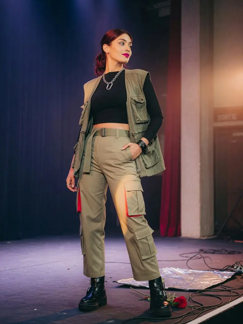 Pantalon cargo femme : pourquoi il se porte mieux qu'en 2000 : look 7