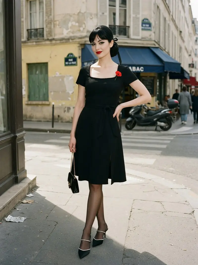 Petite robe noire, 100 ans : pourquoi la garder malgré la vague grise : look 12