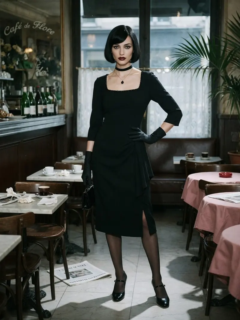 Petite robe noire, 100 ans : pourquoi la garder malgré la vague grise : look 6