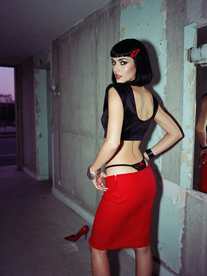 Le string apparent porte, look editorial 12 sur E.mistyle