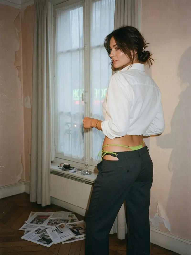 Le string apparent porte, look editorial 17 sur E.mistyle