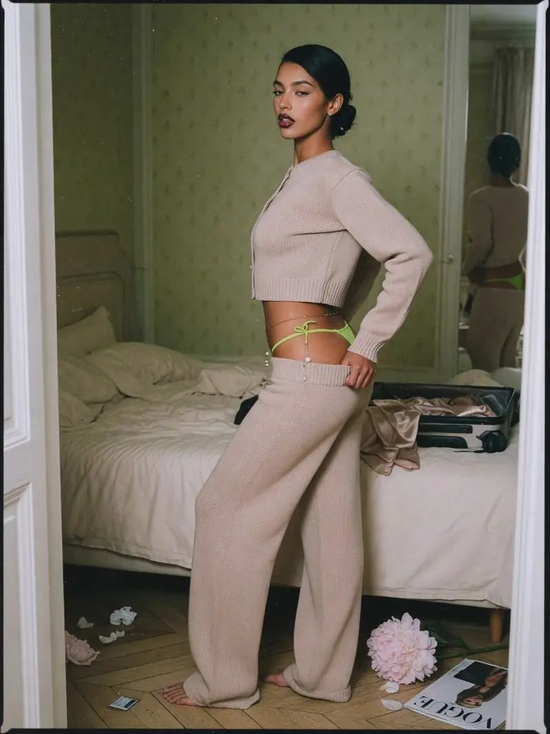 Le string apparent porte, look editorial 8 sur E.mistyle