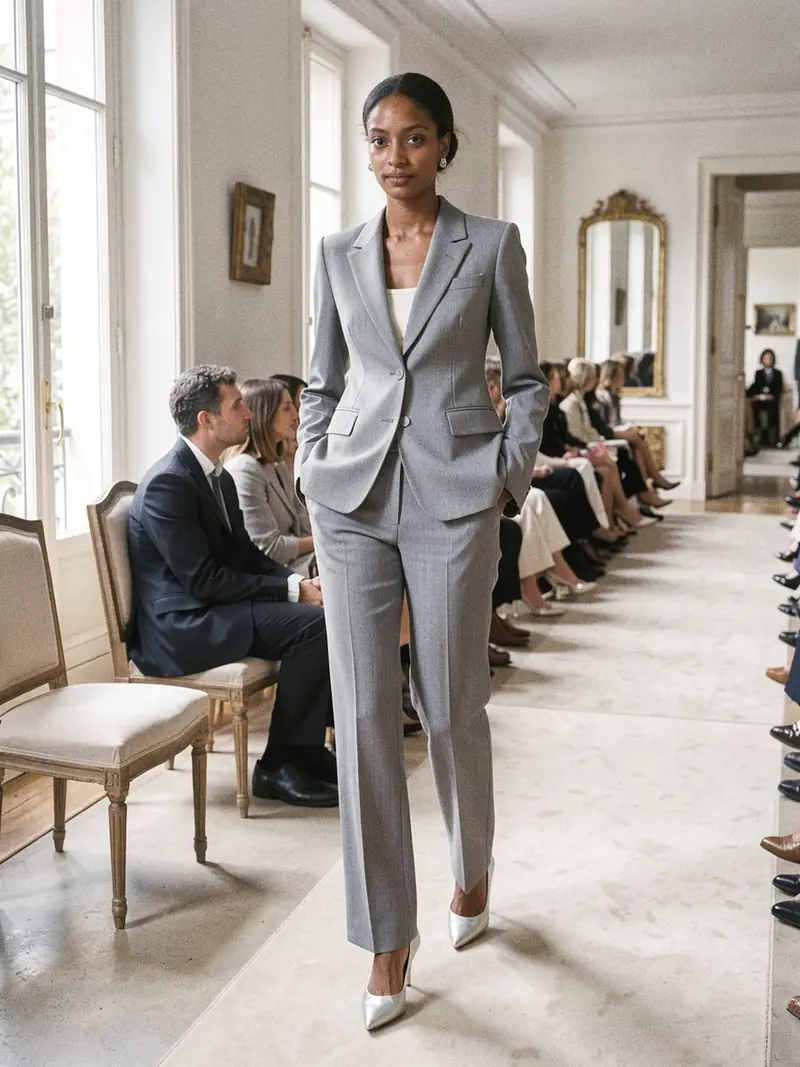 Illustration, mannequin fictif : la tenue complète